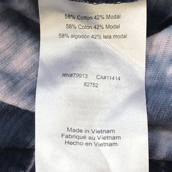 A Pea In The Pod Maternity Tie Dye Sleeveless Tee XS NWT Blue Pink Summer - Picture 11 of 12